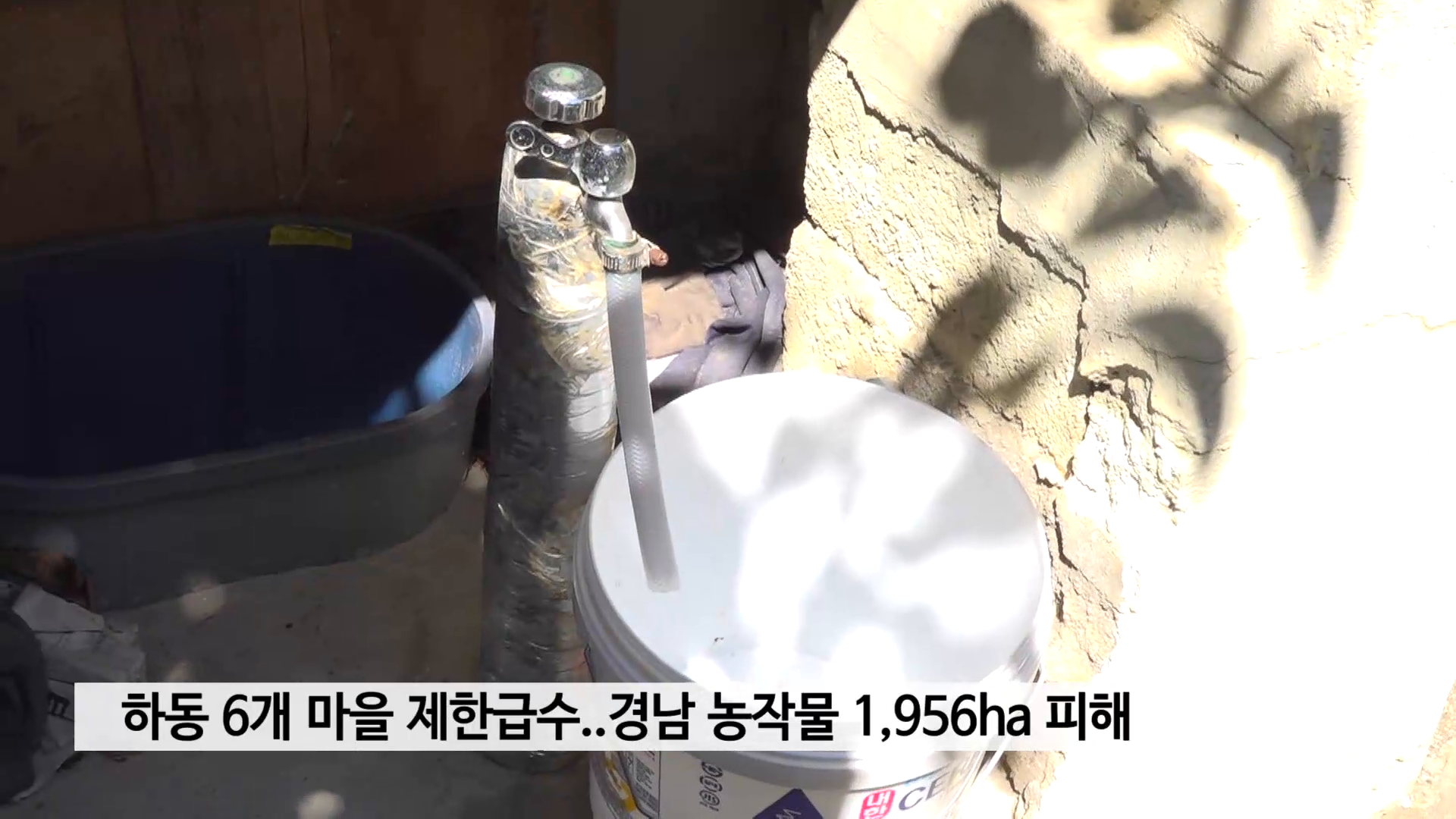 하동 6개 마을 제한급수..경남 농작물 1,956ha 피해 사진